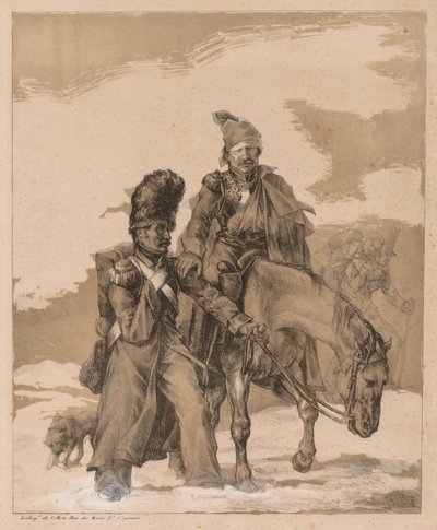 Terugkeer uit Rusland, c. 1818 door Theodore Gericault