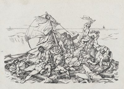 Schipbreuk van de Meduse, 1820 door Theodore Gericault