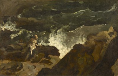 Schipbreuk op een Strand door Theodore Gericault