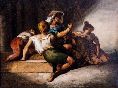 De arme familie door Theodore Gericault
