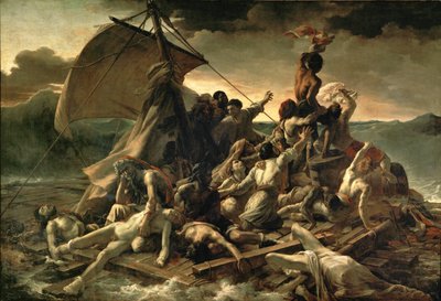 Het vlot van de "Medusa" ... door Theodore Gericault