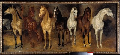 De borsten (detail) door Theodore Gericault