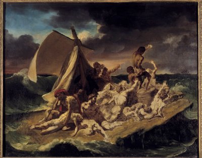 Het vlot van de Medusa (schets) door Theodore Gericault