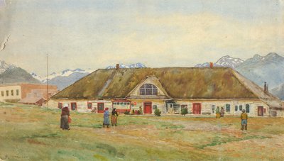 Oude Russische handelspost, Sitka door Theodore J. Richardson