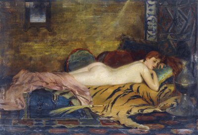 Liggend naakt door Theodore Jacques Ralli