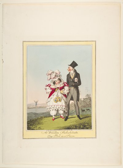 Een houten vervanger, of elke haven in een storm, 19 januari 1821 door Theodore Lane