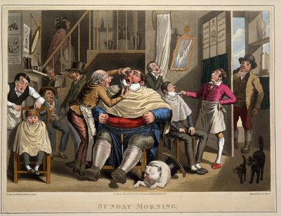 Zondagochtend, gegraveerd door George Hunt, uitgegeven door Thos. McLean, Londen, 1827 door Theodore Lane