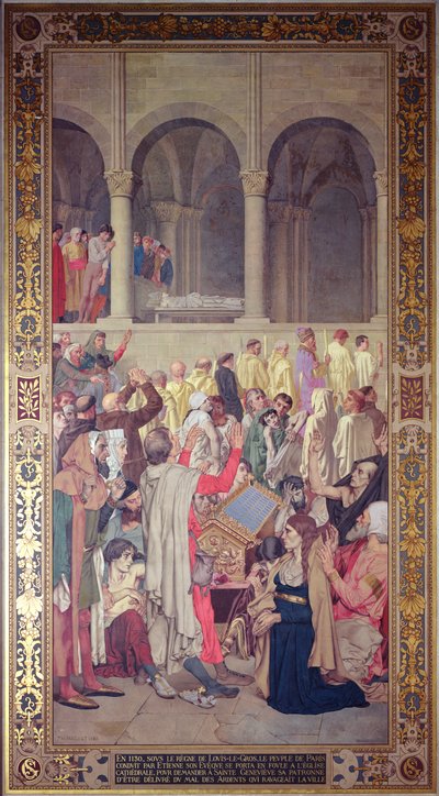 Het wonder van St. Genevieve, 1883 door Theodore Pierre Nicolas Maillot
