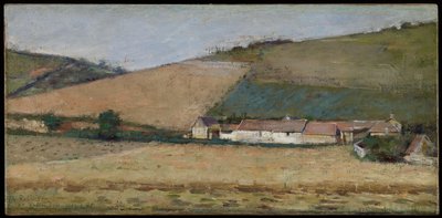 Een Boerderij Tussen Heuvels, Giverny, c.1887 door Theodore Robinson