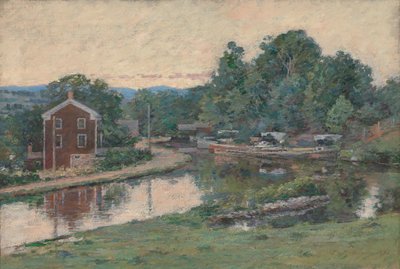 Avond bij de Sluis, Napanoch, New York, 1893 door Theodore Robinson