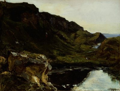 Landschap door Theodore Rousseau