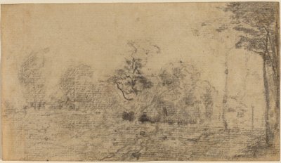 Landschap II door Theodore Rousseau