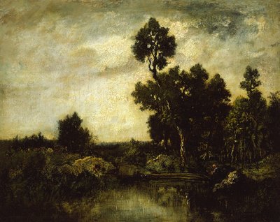 Landschap, ca. 1850 door Pierre Etienne Theodore Rousseau