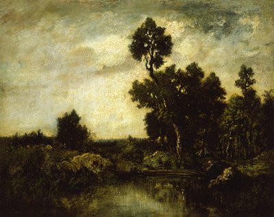 Landschap door Theodore Rousseau