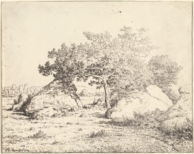 De Kersenboom van La Plante à Biau door Theodore Rousseau