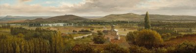 Panoramisch landschap bij de rivier de Moezel, c. 1830 door Theodore Rousseau
