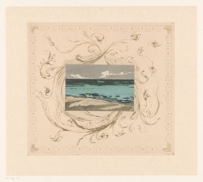 Gezicht op de zee bij Bognor Regis door Theodore Roussel