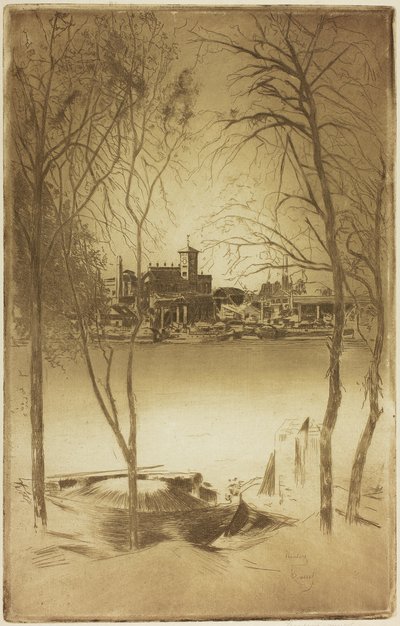 Goudenregen en Battersea door Theodore Roussel