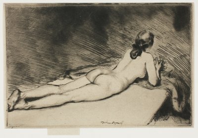 Naaktfiguur Liggend door Theodore Roussel