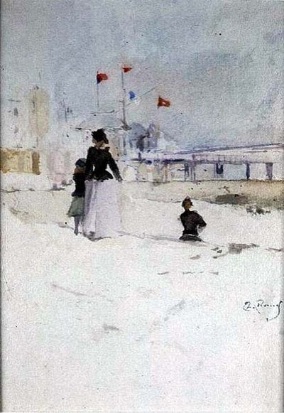 Op het Strand door Theodore Roussel
