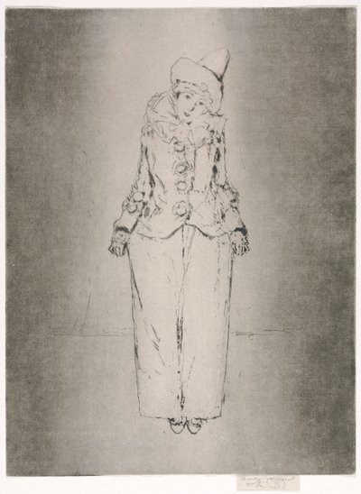 Pierrot en Pied, Portret van Lady A. C. door Theodore Roussel