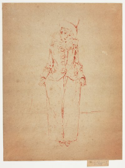 Pierrot en Pied, Portret van de Dame A. C. door Theodore Roussel