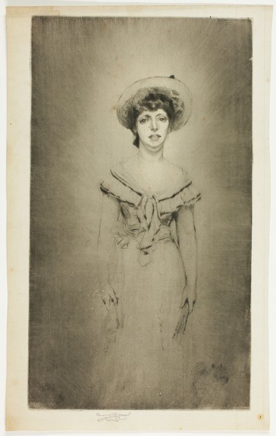 Portret van juffrouw Hetty Pettigrew door Theodore Roussel