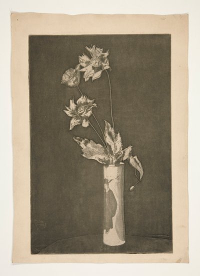 Proef voor La Chine (zwart-wit versie) door Theodore Roussel