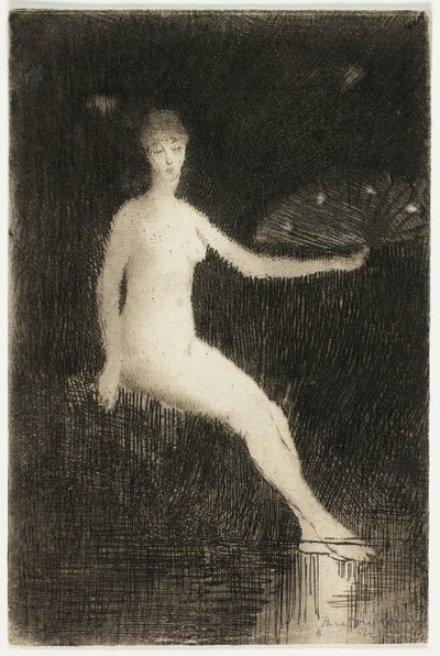 Zomer (Zwart-wit versie) door Theodore Roussel