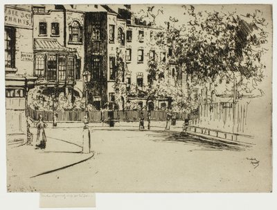 De Hoek van Cheyne Walk, Chelsea door Theodore Roussel