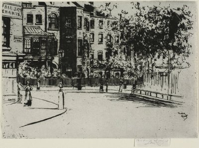 De Hoek van Cheyne Walk, Chelsea door Theodore Roussel