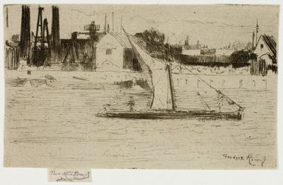 De kleine schuit, Chelsea door Theodore Roussel