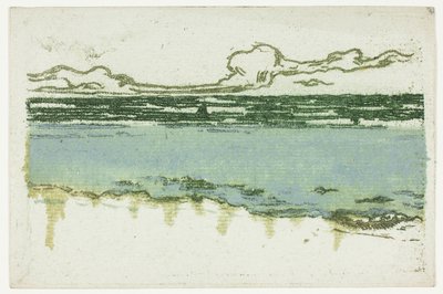 De zee bij Bognor door Theodore Roussel