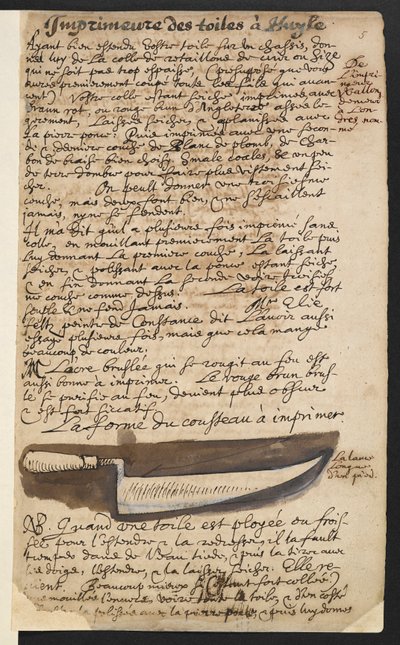 Grondmes (illustratie) door Theodore Turquet de Mayerne
