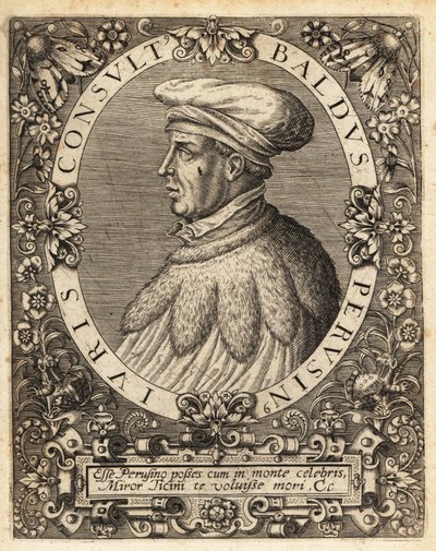 Baldus de Ubaldis door Theodore de Bry
