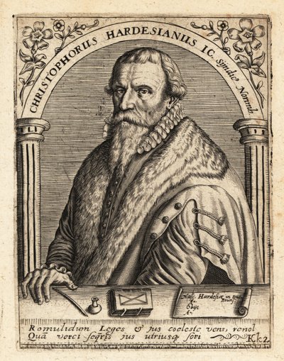 Christoph Herdesianus door Theodore de Bry