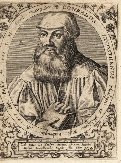 Conrad Lycosthenes door Theodore de Bry
