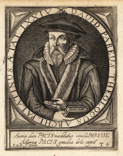 David Pareus door Theodore de Bry