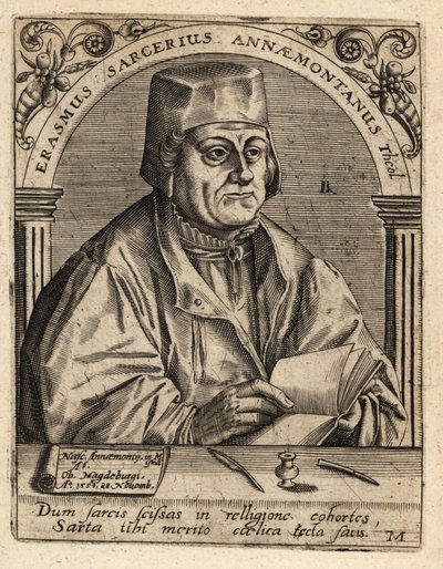 Erasmus Sarcerius door Theodore de Bry