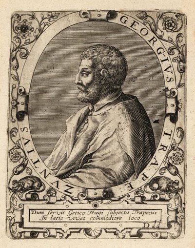 George van Trebizond, Griekse filosoof door Theodore de Bry