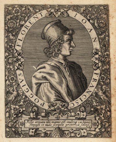 Gian Francesco Poggio Bracciolini door Theodore de Bry