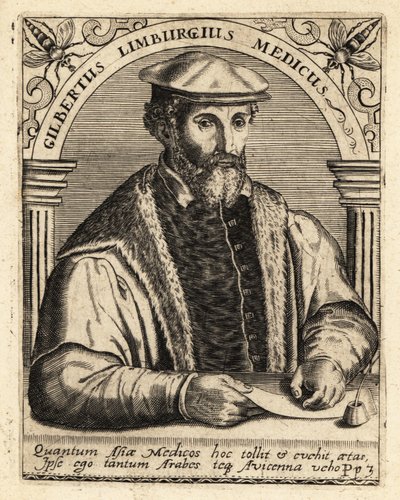 Gilbert Fusch van Limburg, Nederlandse arts, 1504-1567 door Theodore de Bry