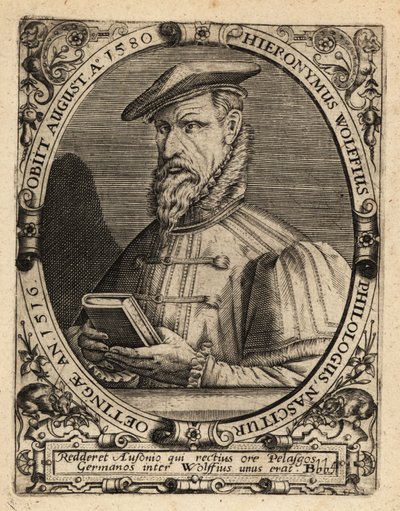Hieronymus Wolf door Theodore de Bry