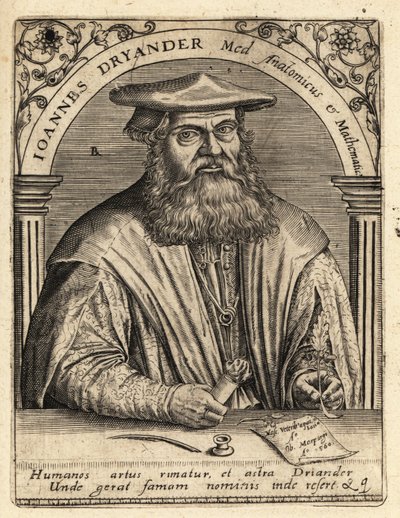 Johann Dryander door Theodore de Bry