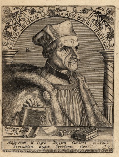 Johann Geiler von Kaisersberg door Theodore de Bry