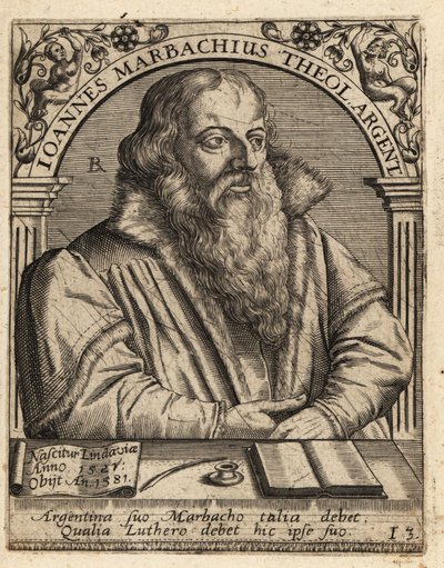 Johann Marbach door Theodore de Bry