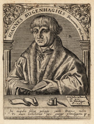 Johannes Bugenhagen door Theodore de Bry