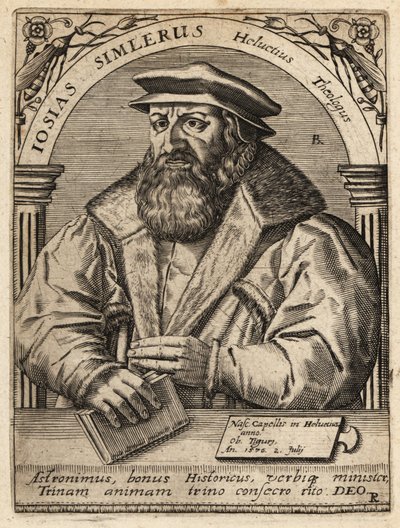 Josias Simmler door Theodore de Bry