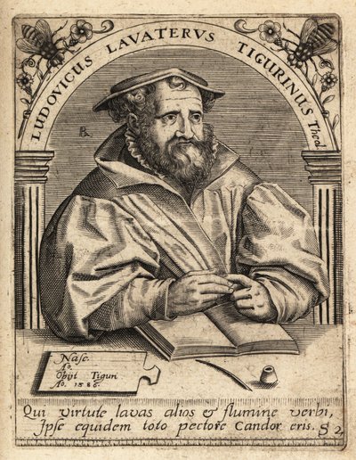 Ludwig Lavater door Theodore de Bry
