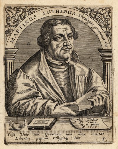 Martin Luther door Theodore de Bry